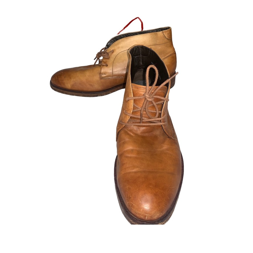 Cole Haan Tan Brown Lace-up shoes mens Leather Harrison Grand Chukka C24499